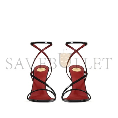 YSL ZORA SANDALS IN PATENT LEATHER 8181821TV001000